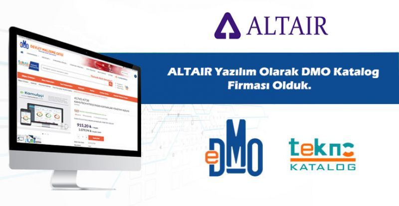 Altair Yazılım Olarak DMO Katalog Firması Olduk