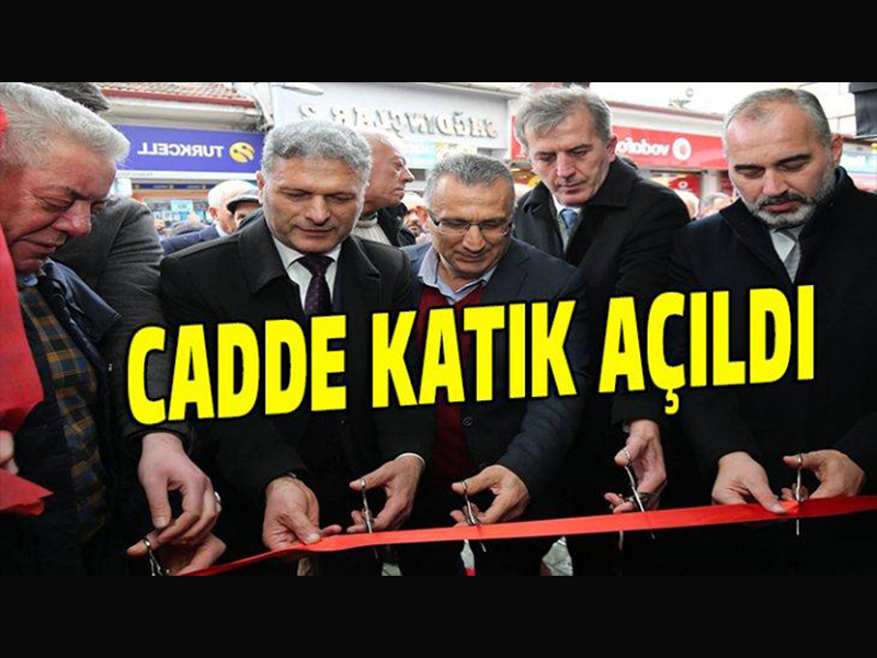 Karamürsel'de cadde katık açıldı