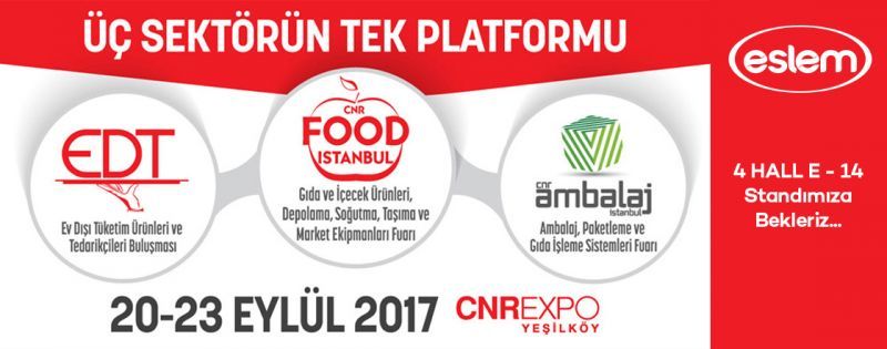 CNR FOOD İSTANBUL FUARINDAYIZ
