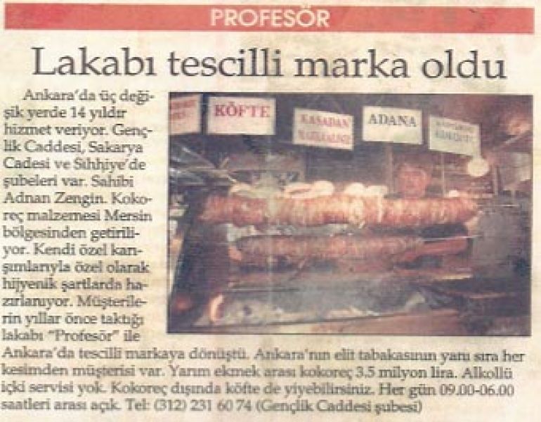 Lakabı tescilli marka oldu