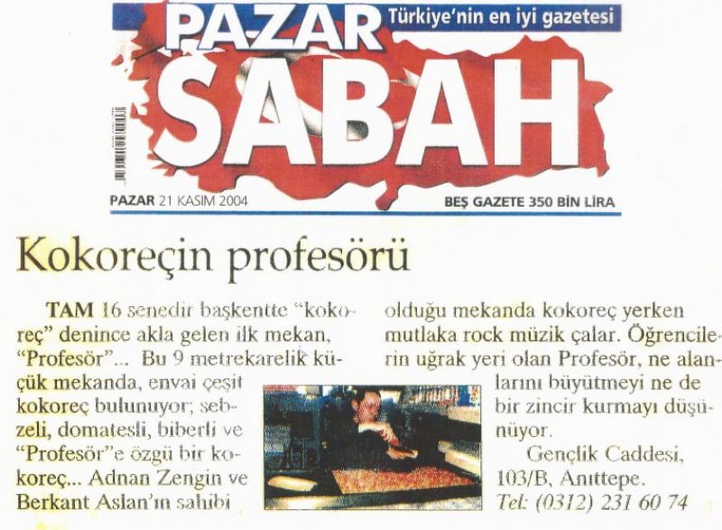 Kokoreçin profesörü