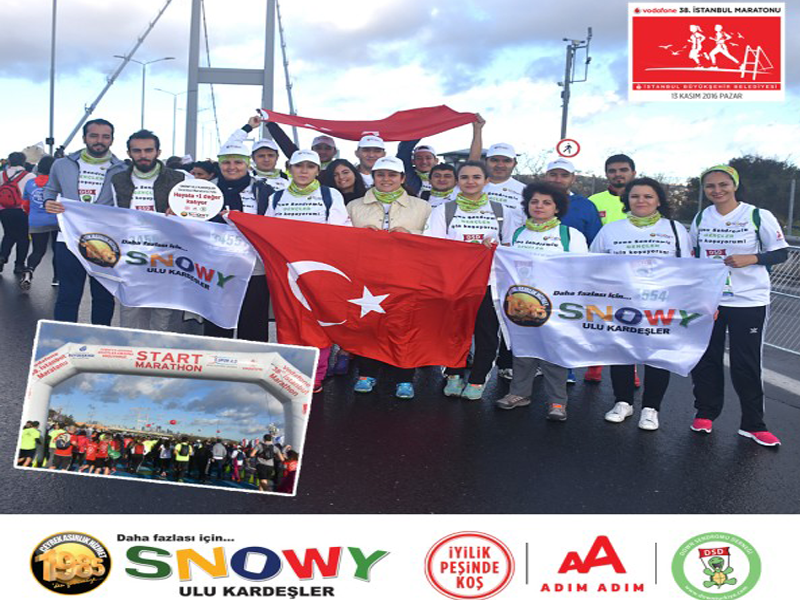 Snowy Ulu Kardeşler, Down Sendromu Derneği için koştu