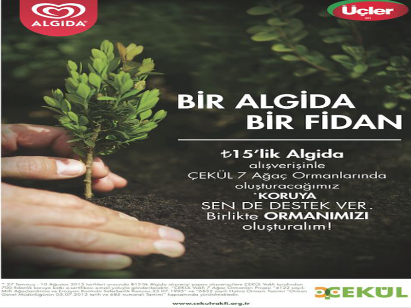 Üçler’den 700 fidanlık koru